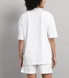 Ensemble 2 pièces short de sport ample en coton pour femme, collection été 2026, style streetwear extensible, tenue décontractée assortie, OEM ODM - Product Image 3