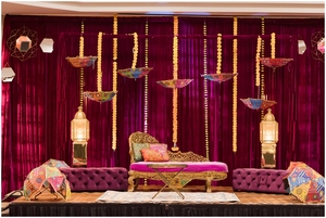 Conjunto de Sofás y Sillas de Estilo Mughal para la Noche de Sangeet, Sofá Italiano con Tallados Elaborados para Bodas, Conjunto de Sofá y Sillas para Bodas Musulmanas - Product Image 5