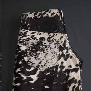 Authentic <b>men's</b> Cowhide <b>Leather</b> <b>Pants</b> Handmade Winter Trousers with High Waist Flat Front and Cowhide <b>leather</b> - Product Image 6