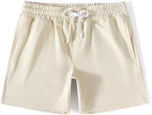 Shorts de sport athlétiques en coton, style jogger, pour l'entraînement et la détente, avec poche zippée, Wasi Wear, confortables, respirants, avec cordon de serrage - Product Image 3