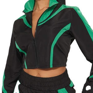 ชุดเสื้อแจ็คเก็ตกันลม กางเกงขายาว ชุดกีฬาน้ำหนักเบา ลำลอง ใส่สบาย ระบายอากาศได้ดี แฟชั่นประจำวัน - Product Image 4