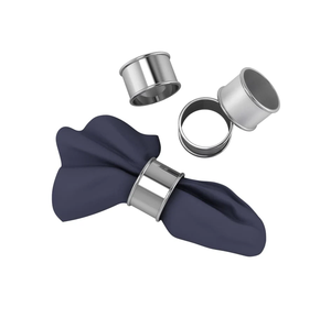 Anneaux de serviette en acier inoxydable à prix abordable, supports élégants en acier inoxydable poli pour mariage - Product Image 5