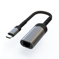 Tarjeta de Red USB a RJ45 de 100 Mbps, Adaptador de Puerto de Red Tipo C de 1000 Mbps para Teléfono y Portátil