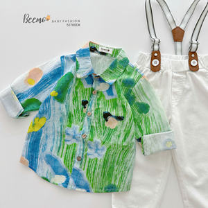 Conjunto Casual de Invierno para Niños, Camisas de Manga Larga, Pantalones Holgados con Tirantes, Conjuntos de Ropa para Niños Pequeños - Product Image 2