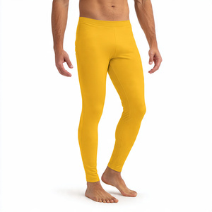 Leggings de compression de haute qualité pour hommes, en polyester/coton, respirants, anti-humidité, écologiques, pour le sport - Product Image 4