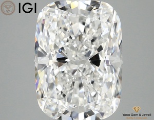 เพชรทรงคุชชั่นสี E ความสะอาด VS2 พร้อมใบรับรอง IGI เพชร CVD ผลิตในห้องปฏิบัติการ น้ำหนัก 4.02 กะรัต เหมาะสำหรับแหวนสั่งทำพิเศษ - Product Image 1