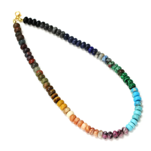 Increíble collar de cuentas de cuarzo suave con tonalidades multicolor, collar de cuentas de piedras preciosas de cuarzo suave con tonalidades de chicle de 7-8 mm. - Product Image 4