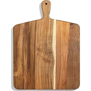 Solid Thick Acacia Wood Block For Kitchen Countertop Anti Slip Eco Friendly Wooden Butcher Meat Chopping Board Factory Price - Product Image 3