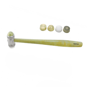 Martillo Premium con Cabezas Intercambiables de Nylon y Latón para Joyería, Herramienta Duradera para Joyeros Profesionales, Cabeza Ajustable para Trabajos de Precisión - Product Image 1