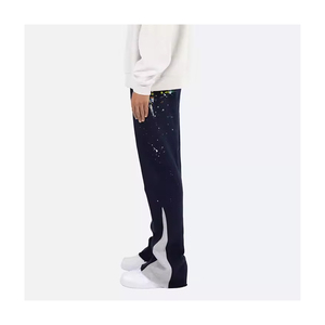 2026 Custom Unisex Flared Sweatpants Puff Printed Baggy <b>Polyester</b> <b>Joggers</b> Men Women Plus Size Breathable Waterproof Lightweight - Product Image 4