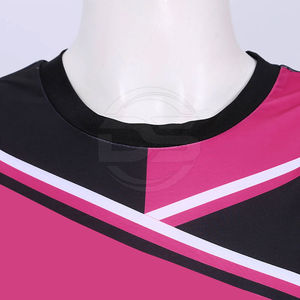 Uniforme de cheerleading OEM, costume de cheerleader personnalisé, ensemble sportif pour femmes, tissu à séchage rapide, haut et jupe, vêtements d'équipe - Product Image 3