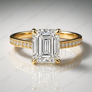 Anillo de Diamantes Radiantes de Alta Calidad con Corte de Pera en Plata de Ley 925 para Mujer, Joyería de Moda Disponible a Precio de Exportación - Product Image 2