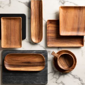 Plateau de service professionnel en bois de manguier pour restaurant, vaisselle en bois naturel pour cuisine, salle à manger, hôtellerie, restauration et présenter les aliments - Product Image 6