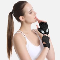 Guantes de Levantamiento de Pesas Transpirables con Logotipo Personalizado, Medios Dedos, para Gimnasio, Hombres, Mujeres, Ciclismo al Aire Libre, Pole Dance, Pesca, Entrenamiento, Fitness