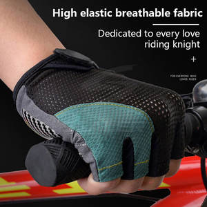 Guantes de Ciclismo de Medio Dedo Duraderos y Ligeros, Material Transpirable que Absorbe la Humedad para un Movimiento Flexible de las Manos - Product Image 5