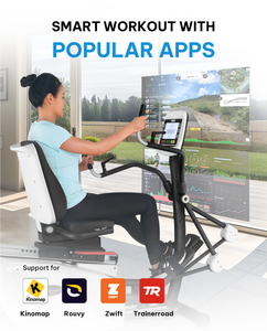 White Recumbent Elliptical Cross Trainer for Rehabilitation <b>Therapy</b> - Product Image 4