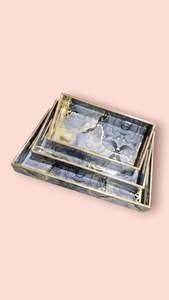 Bandeja de Esmalte para Juegos de Té, Bandeja de Servicio de Esmalte con Estampado, Bandeja de Esmalte para Exhibición de Alimentos, OEM Disponible - Product Image 4