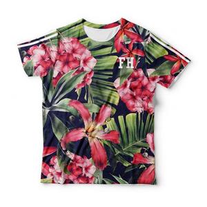 เสื้อยืดผู้ชายลายดอกไม้ คอกลม แขนสั้น พิมพ์ลายแบบซับลิเมชั่น สไตล์ฮิปฮอป สำหรับฤดูใบไม้ผลิและฤดูร้อน เสื้อผ้าลำลองแนวสตรีท โพลีเอสเตอร์ 100% - Product Image 5