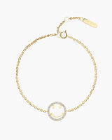 Bracelet d'amitié en or massif 10K 14K 18K avec visage souriant de designer, diamant naturel cultivé en laboratoire, cadeau d'anniversaire