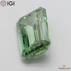 เพชรสีเขียวแฟนซีสดใส ความสะอาดระดับ VS2 เพชร CVD ที่เพาะเลี้ยงในห้องปฏิบัติการ น้ำหนัก 2.51 กะรัต ทรงเอเมอรัลด์ พร้อมใบรับรอง IGI สำหรับงานเครื่องประดับมืออาชีพ - Product Image 6