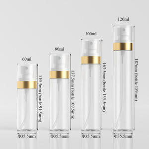 Fine Mist <b>Spray</b> <b>Bottles</b> Custom Logo 60ml 80ml 100ml 120ml White PET Cylinder Pump Sprayer for Perfume Moisturizer - Product Image 2