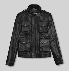 Nouvelle Arrivée Veste en Cuir Coupe-Vent Homme Femme Styles Personnalisés Charlotte Brûlée Plusieurs Couleurs Veste en Cuir 2026 - Product Image 5