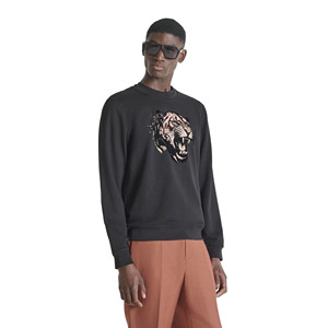 Sweat-shirt d'hiver pour homme imprimé sur mesure, manches longues, col rond, tissu polaire, coupe classique, écologique et respirant - Product Image 1