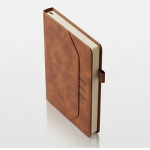 Carnet de notes A5 en velours de qualité supérieure Aurelux RE0530 avec pochette latérale, multicolore, journal professionnel, logo personnalisé, pour les professionnels de bureau - Product Image 1