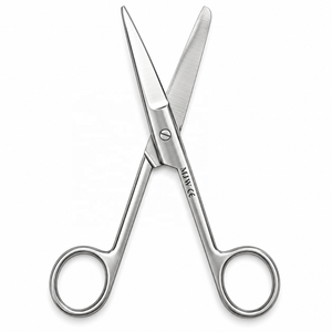 Ciseaux chirurgicaux MJW 6,3 pouces (16 cm) à pointe arrondie en acier inoxydable, certifiés CE ISO13485 pour usage clinique hospitalier - Product Image 3
