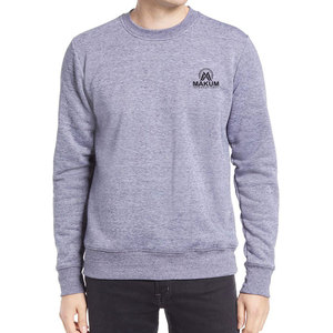 Sudadera de cuello redondo para hombre diseñada para comodidad diaria y estilo casual, mezcla de algodón básico. - Product Image 1