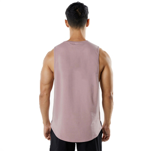 Custom Logo or Blank Casual Summer <b>Knitted</b> Plain Dyed Sleeveless Short Tank Top and Shorts <b>Sets</b> Men's - Product Image 6
