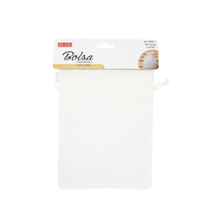 ถุงของขวัญ ILAN ขนาด 10x15 ซม. สีขาว ทำจากผ้าฝ้าย มีเชือกผูก สำหรับใส่ของขวัญ - Product Image 2