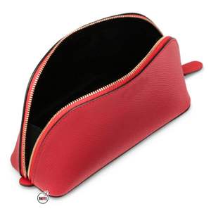 Bolsa de Cosméticos de Alta Calidad para Mujer, con Logotipo Personalizado, Bordado Rosa y Rojo, Cierre de Cremallera, para Uso Diario y Viajes - Product Image 1