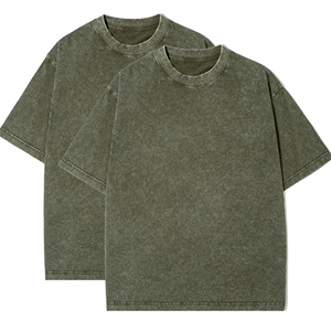 Camisetas de Algodón Personalizadas de Alta Calidad para Hombre, Camisetas Blancas 100% Algodón para Impresión, Camisetas Oversize con Lavado Ácido - Product Image 3