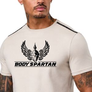 Camiseta de Jersey para Hombre, Color Beige, Cuello Redondo, Manga Corta, Diseño Gráfico, Informal, Transpirable, Estilo Urbano, Moda de Verano - Product Image 3