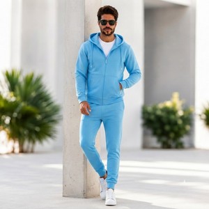 Nuevo Conjunto Deportivo de 2 Piezas para Hombre, Estampado Invernal, Tela Técnica, Nailon/Algodón 240g, Secado Rápido, Transpirable, Diseño Casual y Simple - Product Image 5