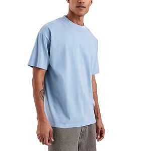 Oem Premium Thick Neck Custom Heavyweight Oversized T-shirt Blank 250gsm 100% Cotton Adults Oversized <b>Tshirt</b> Breathable - Product Image 5