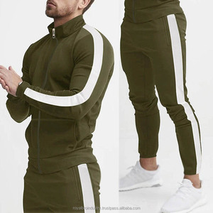 ชุดวอร์มมีฮู้ดสำหรับผู้ชายชุด2ชิ้นเสื้อกางเกงไซส์พิเศษชุดออกกำลังกายวิ่งลำลองมีซิปเสื้อคาร์ดิแกนแบบประกบ - Product Image 3