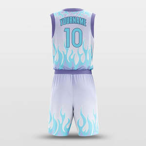 Uniformes de Baloncesto Personalizados Sublimados, Transpirables, Ecológicos, 100% Poliéster, Antibacterianos, Unisex, sin Mangas, Cuello en V, Absorbentes de Humedad - Product Image 3
