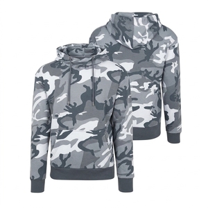 Wholesale Men's Winter Hooded Sweatshirt Custom Quick Dry Breathable Windproof Solid Color Printed <b>Full</b> <b>Zip</b> <b>Hoodie</b> - Product Image 3