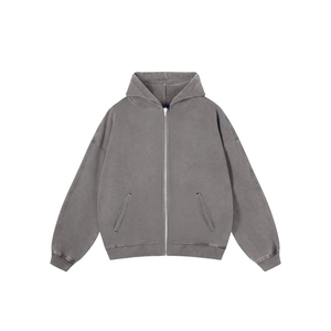 Sudadera con Capucha Super Square Acid Wash de Alta Calidad, Felpa, Personalizable, Talla Personalizada, con Pedrería, Estilo Urbano, Invierno, Algodón/Poliéster - Product Image 2