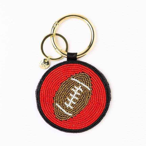 Porte-clés brodé à la main avec perles de rocaille et étiquette personnalisée, broderie de perles de rocaille, porte-clés avec nom irlandais pour breloques de sac - Product Image 5