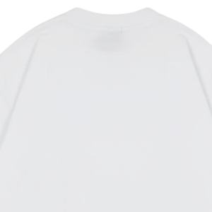 T-shirt blanc pour homme, super lourd, en coton, coupe oversize, manches courtes, col rond, minimaliste, uni, OEM - Product Image 4