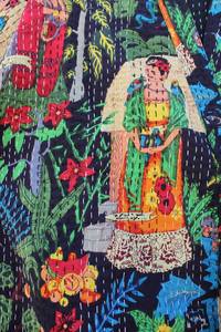 Bata de Kimono con Estampado Digital de Dibujos Animados para Mujer, 100% Algodón, Suave y Transpirable, Camisón de Verano Hecho a Mano, Cuello en V, Cintura Elástica, ODM - Product Image 2