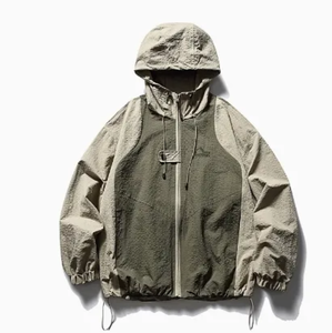 Breathable Lightweight Windbreaker <b>Jacket</b> for <b>Men</b> Outdoor Hiking <b>Running</b> Travel Casual Waterproof Hooded <b>Jacket</b> - Product Image 3