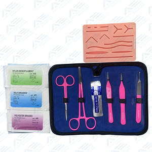 Kit de sutura de entrenamiento para estudiantes de medicina, almohadilla quirúrgica para la piel, Kit de sutura de práctica, Kit de práctica de sutura quirúrgica, instrumento médico - Product Image 1