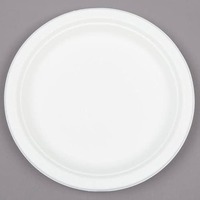 Assiette jetable ronde de 7 pouces en bagasse, écologique, biodégradable, de qualité alimentaire, pour événements hôteliers, directement de l'usine