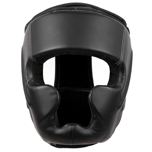 Protector de Cabeza para Boxeo, Cuero PU Negro, Unisex, Protección para la Cabeza, Equipo Deportivo para Adultos, Último Diseño 2026 - Product Image 1
