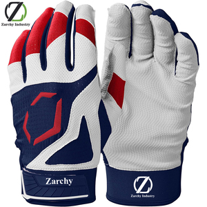 Breathable Four-<b>Way</b> Stretch Mesh Backhand Leather Batting Gloves-Winter Ready Adult & Youth Sizes in Multiple Colors - Product Image 1