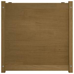 Grandes jardinières et pots de fleurs en pin massif brun miel, durables - Product Image 3